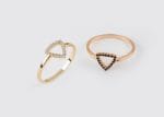 Dainty Trillion shaped Diamond ring - Image 8