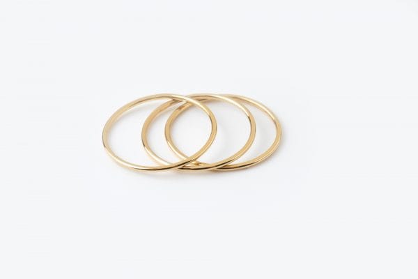 Ultra thin solid gold ring - Image 3