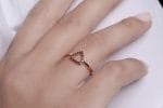 Dainty Trillion shaped Diamond ring - Image 4