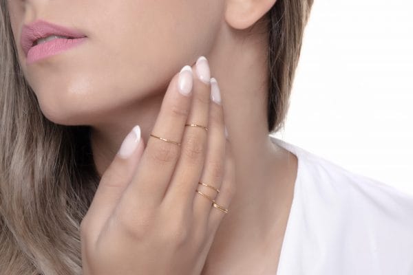 Ultra thin solid gold ring - Image 4