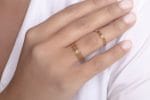 Ultra thin solid gold ring - Image 6