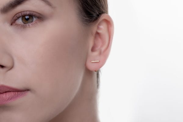 Open hoop Bar earrings - Image 1