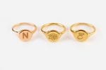 Three letter monogram ring, RN377 - Image 4