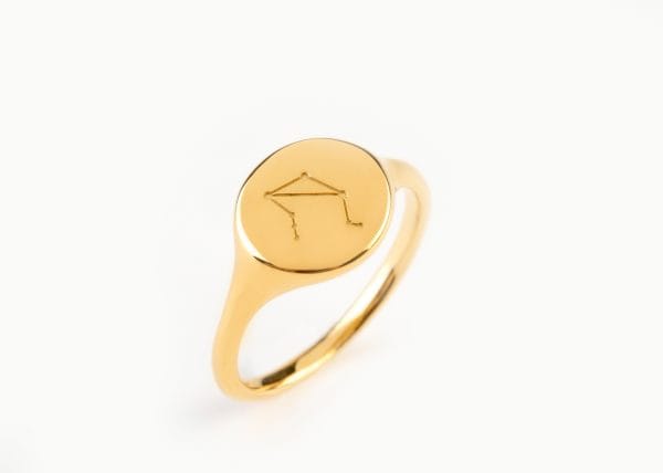 IMG_9139 Constellation zodiac ring in solid gold - Image 1