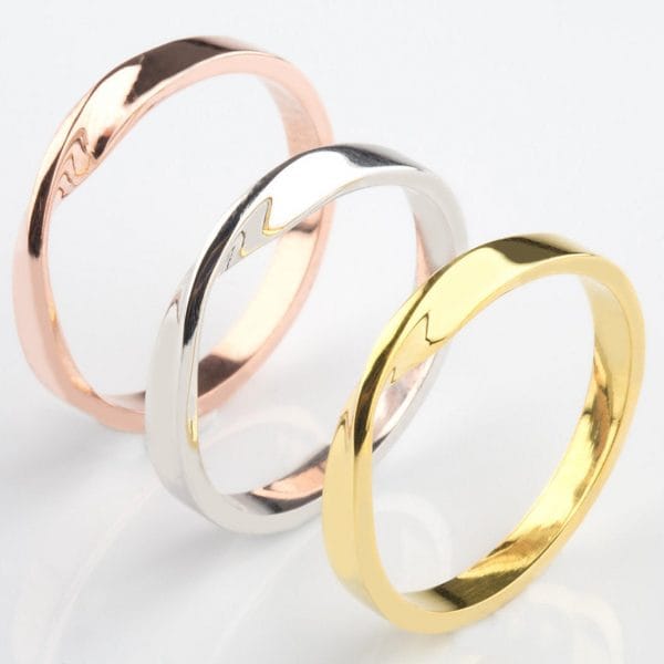 Gold mobius ring 2.4mm, RN100 - Image 5