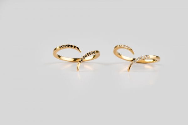 Open diamond gold ring - Image 5