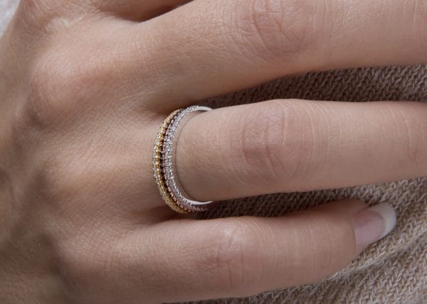 Diamond half eternity band - Image 6