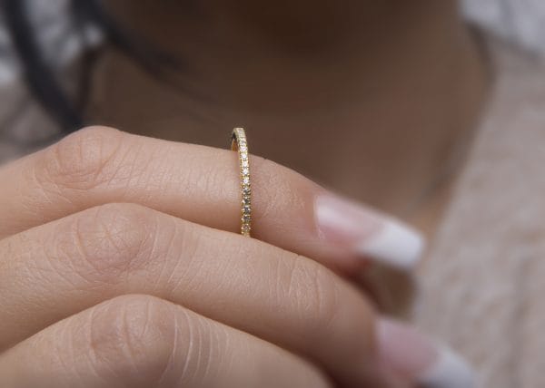 XRI_1668 Diamond half eternity band - Image 1