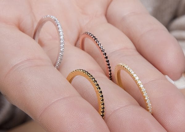 Diamond half eternity band - Image 4