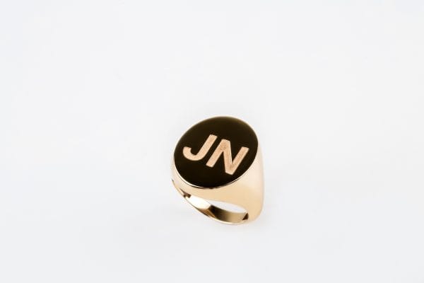 Large gold signet ring - Image 4