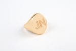 Large gold signet ring - Image 5