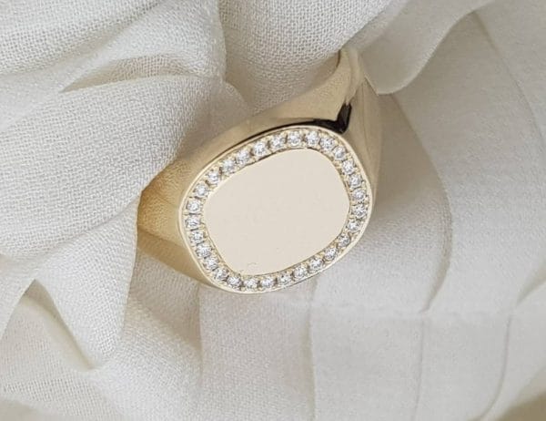 il_794xN.2178109029_59bt Diamond frame monogram ring, RN340-1 - Image 5