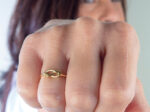 gold knot ring