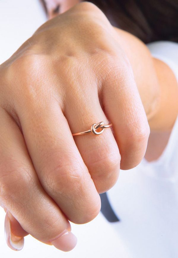 15mm-knot-ring-5 Small solid gold knot ring, RN200 - Image 3