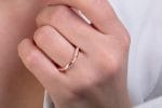 Mobius ring with two rows of diamonds, RN135 - Image 3