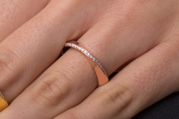 19 diamond Mobius ring 3.3mm, RN140 - Image 2