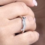 Solid gold knot ring, RN250