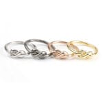 Knot ring in solid gold, RN215 - Image 6