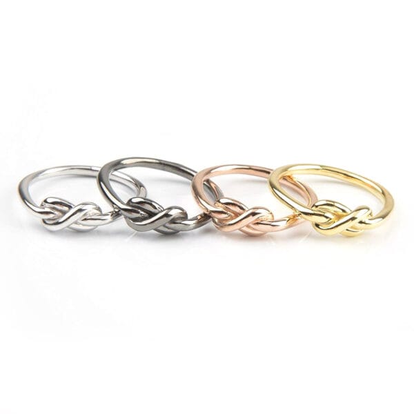 Knot ring in solid gold, RN215 - Image 6