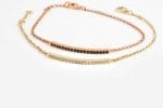 19 diamond bar gold bracelet - Image 6