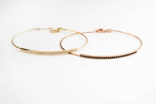 30 diamond bar gold bracelet - Image 4