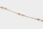 4.4mm pearls gold chain bracelet - Image 4