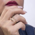 Baguette diamond gold ring - Image 3