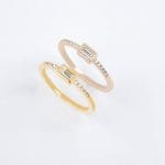 Baguette diamond gold ring - Image 6