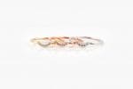 Curved small diamond ring, RN469 - Image 4