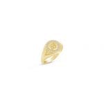 Diamond signet gold ring, RN320-1 - Image 7