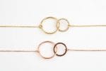 Interlocking diamond circle necklace - Image 4