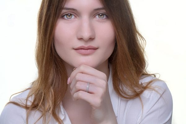 Two rows diamond gold ring - Image 6