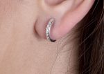 Unique diamond gold hoop earrings - Image 6