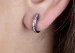 Unique diamond gold hoop earrings - Image 7