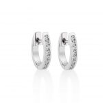 Unique diamond gold hoop earrings - Image 8