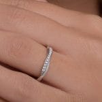 Diamond infinity ring 12 diamonds