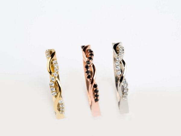 Diamond infinity ring 16 diamonds - Image 5