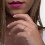 Diamond infinity ring 12 diamonds - Image 4