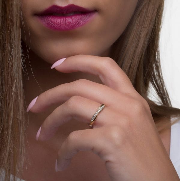 Diamond infinity ring 12 diamonds 5 Diamond infinity ring 12 diamonds - Image 4