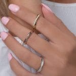 Diamond infinity ring 12 diamonds - Image 5