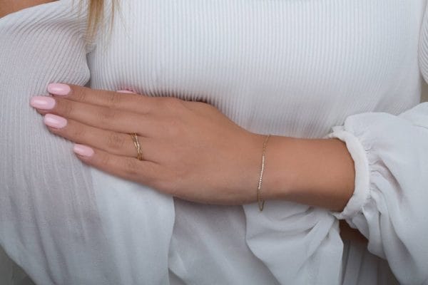 Twisted wire ring with diamonds, small - Image 5
