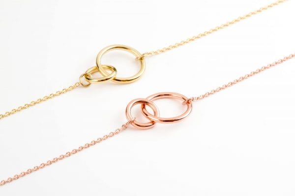 Double circles bracelet 4 Double circles gold bracelet - Image 5