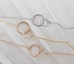 Double circles diamond bracelet - Image 5