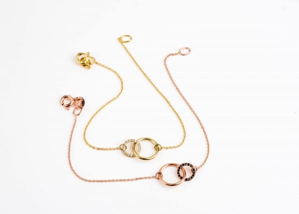 Double circles diamond bracelet - Image 6