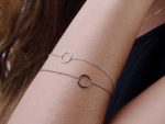 Geometric circle chain bracelet - Image 3