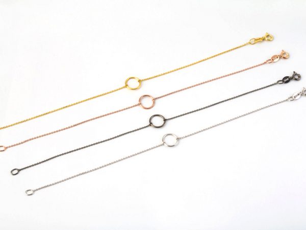 Geometric-circle-bracelet-4 Geometric circle chain bracelet - Image 5