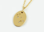 zodiac disc necklace