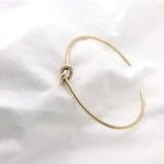 Knot solid gold bracelet