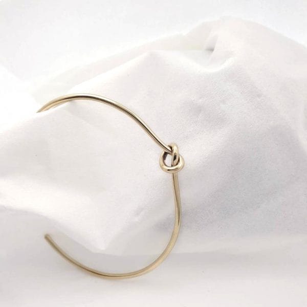 Knot solid gold bracelet - Image 5