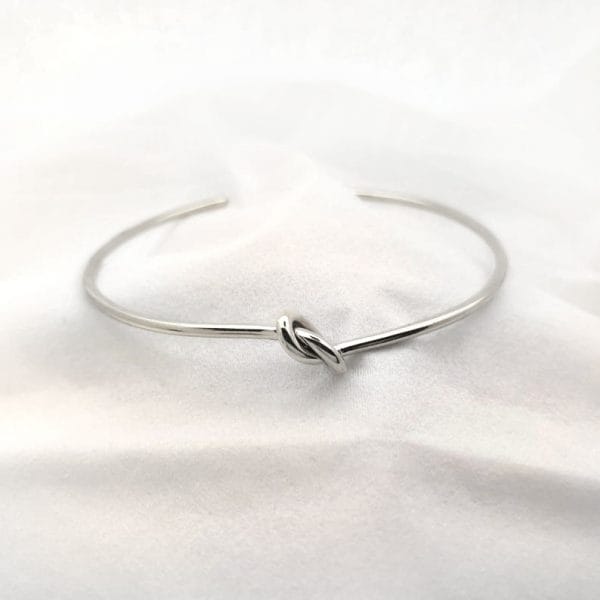 Knot solid gold bracelet - Image 6